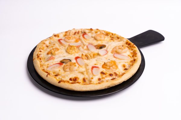 Seafood pizza