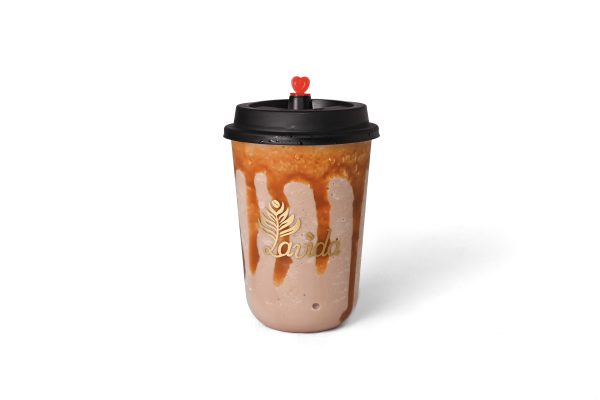 Iced caramel latte